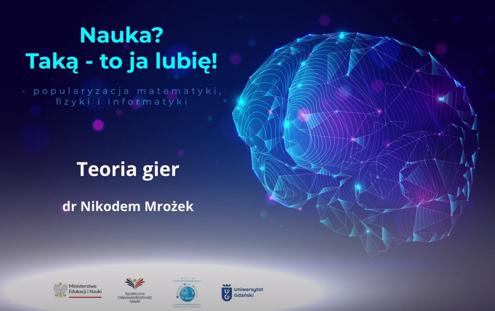 Teoria gier – dr Nikodem Mrożek